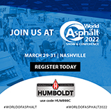 Join Humboldt at World of Asphalt 2022!